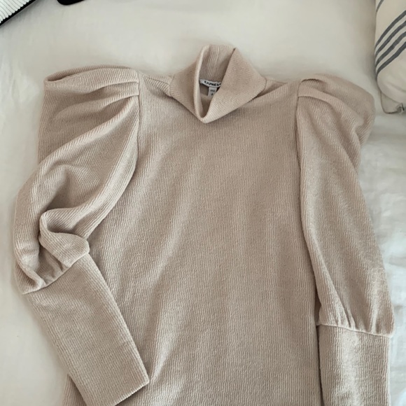 Express Puff Sleeve Ribbed Sweater - Picture 2 of 4